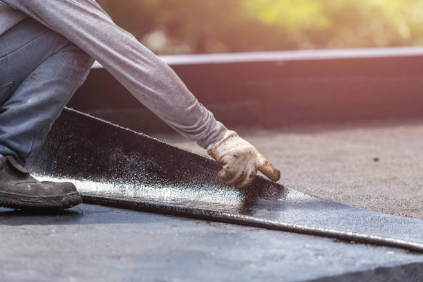 Professional Basement Waterproofing technician working in Richwood, OH